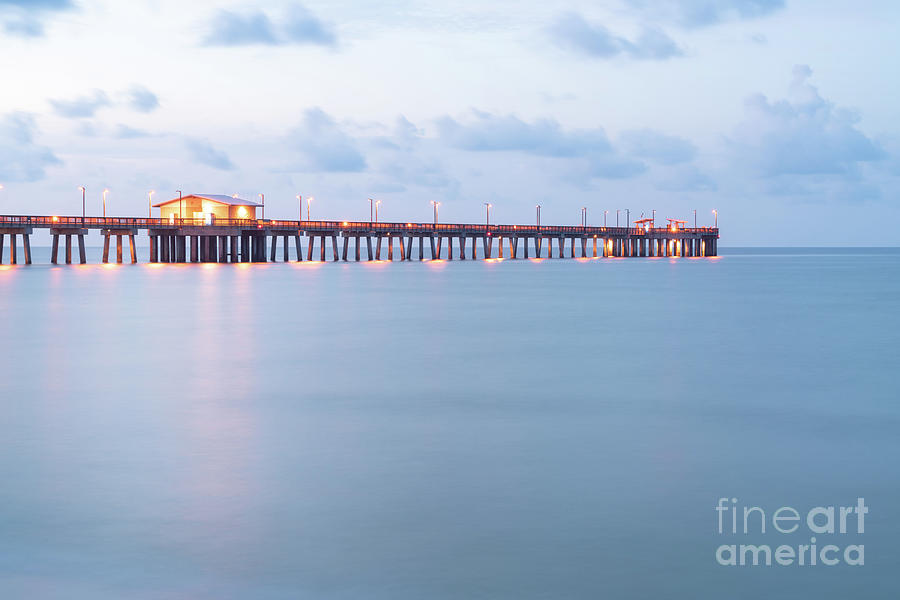 Gulf Shores Alabama Pier Morning Photo Photograph by Paul Velgos