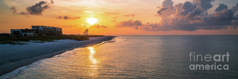Gulf Shores Alabama Sunrise Panorama Photo Photograph by Paul Velgos