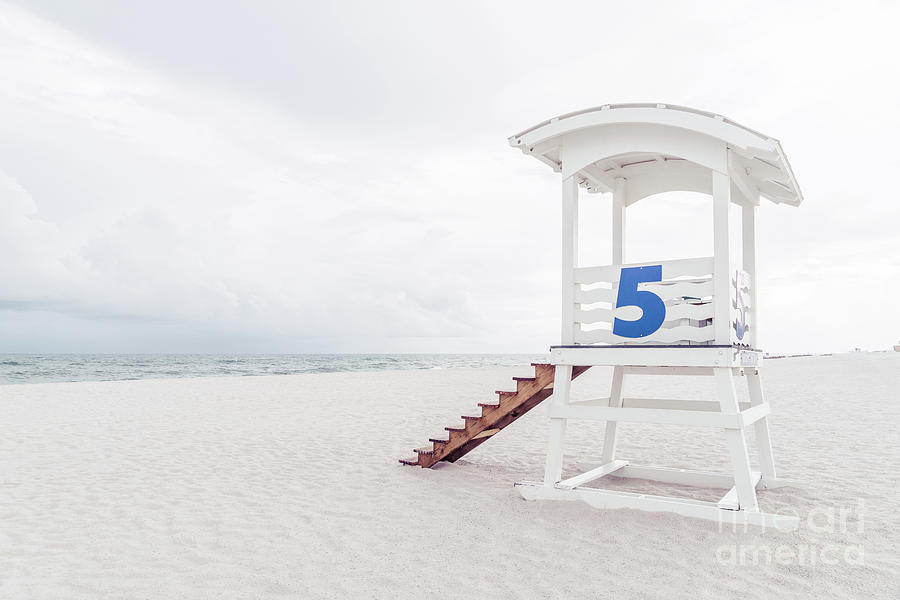 Gulf Shores Beach Lifeguard Stand Five Photo Photograph by Paul Velgos