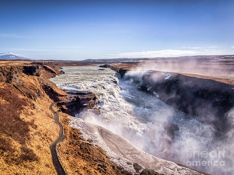 Spring Photograph - Gulfoss, South Iceland by Colin and Linda McKie