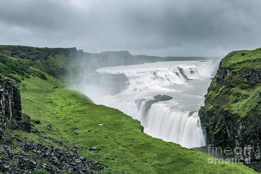 Gullfoss waterfall, Iceland Photograph by Delphimages Photo Creations