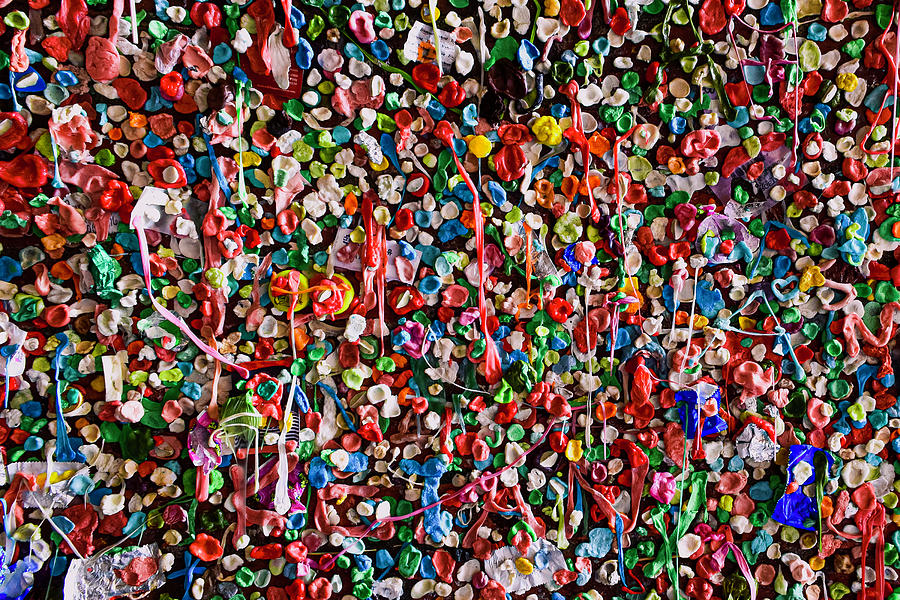 Gum Wall Photograph by Bonny Puckett