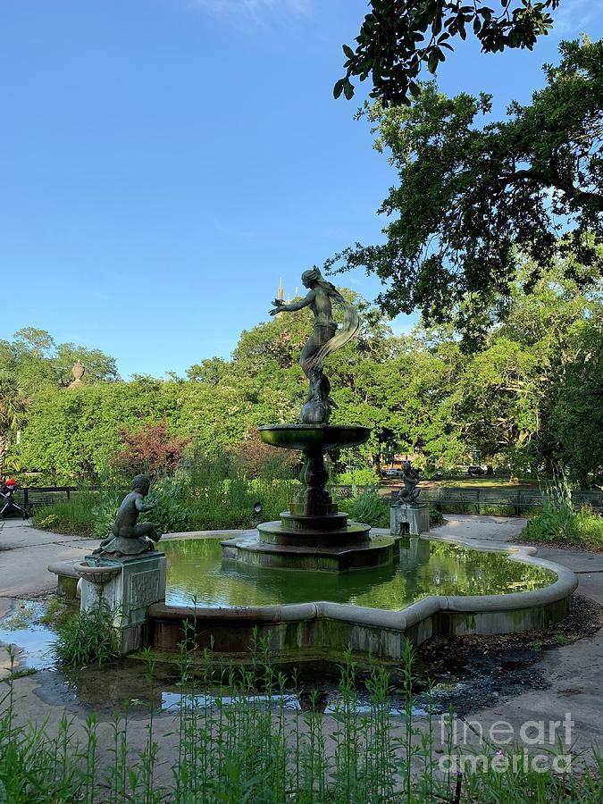 New Orleans Photograph - Gumbel Memorial Fountain at Audubon Park In New Orleans by Michael Hoard