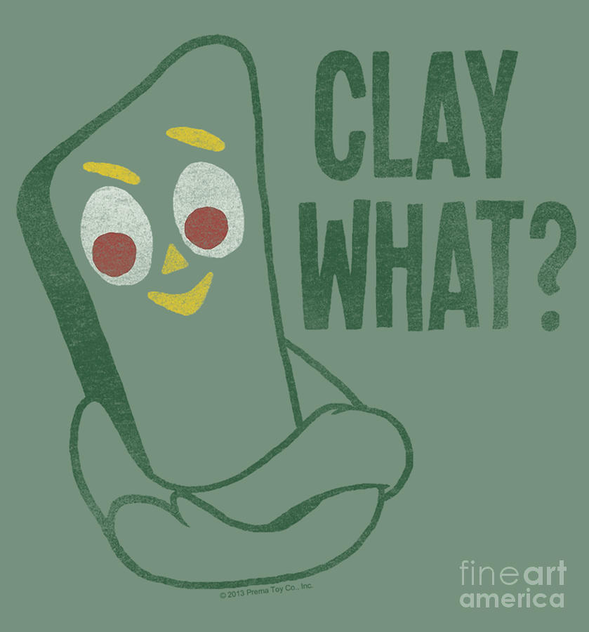 Gumby Clay What Cartoon Digital Art by Roberto Burdekin - Pixels