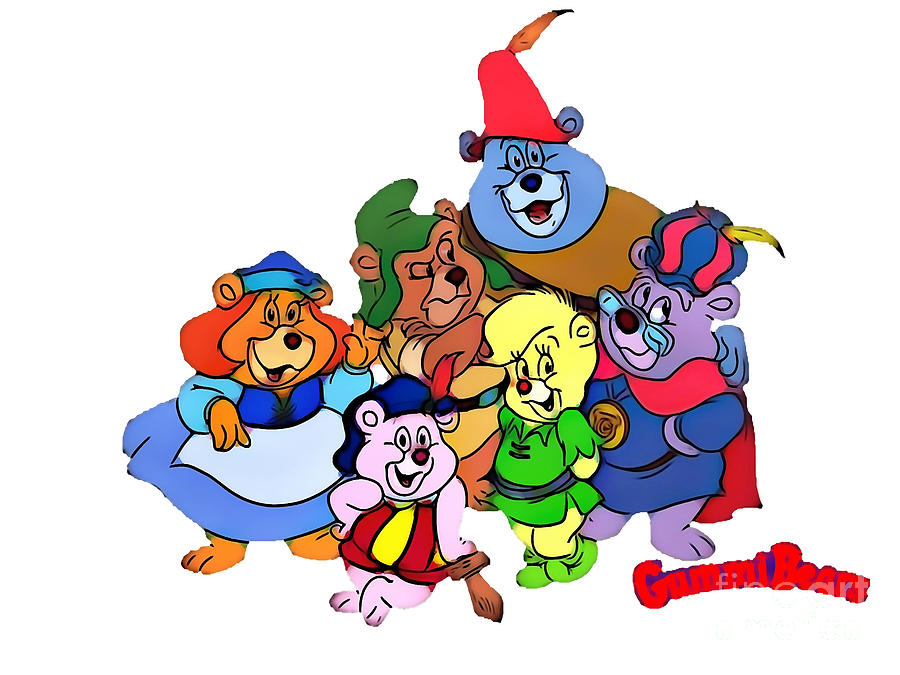 Gummi Bears retro 80s Cartoon Poster Digital Art by Bui Thai