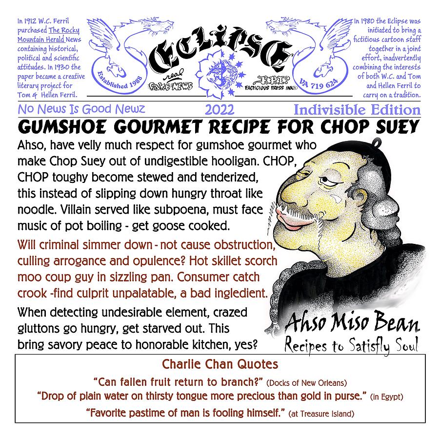Gumshoe Gourmet Mixed Media by Dawn Sperry