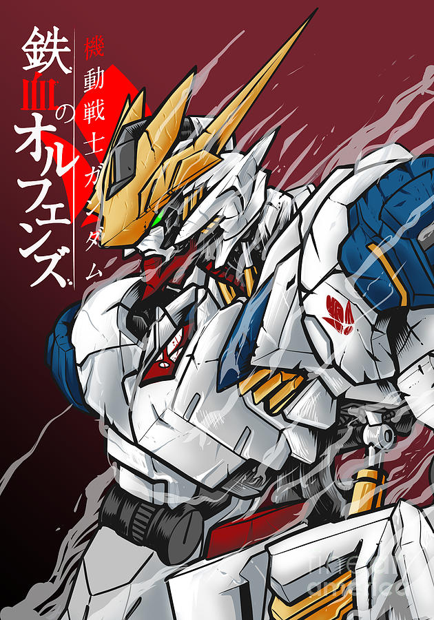 Movie Digital Art - Gundam Barbatos Lupus rex by Wahyudi Pratama