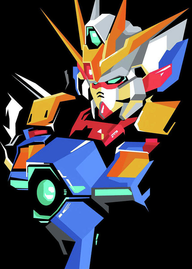 Gundam Head 12 Digital Art by Michael Anime