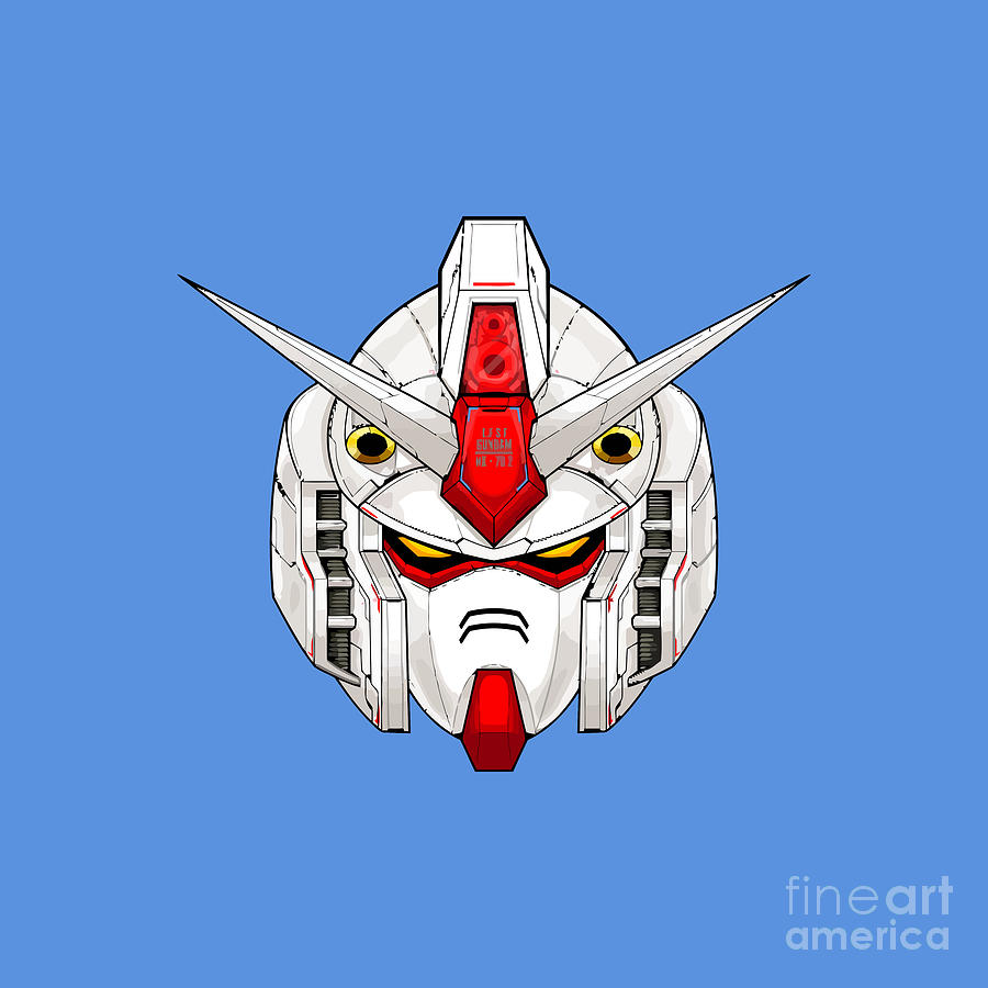 Gundam RX 78 2 Head Drawing by Hilda Lestari - Fine Art America