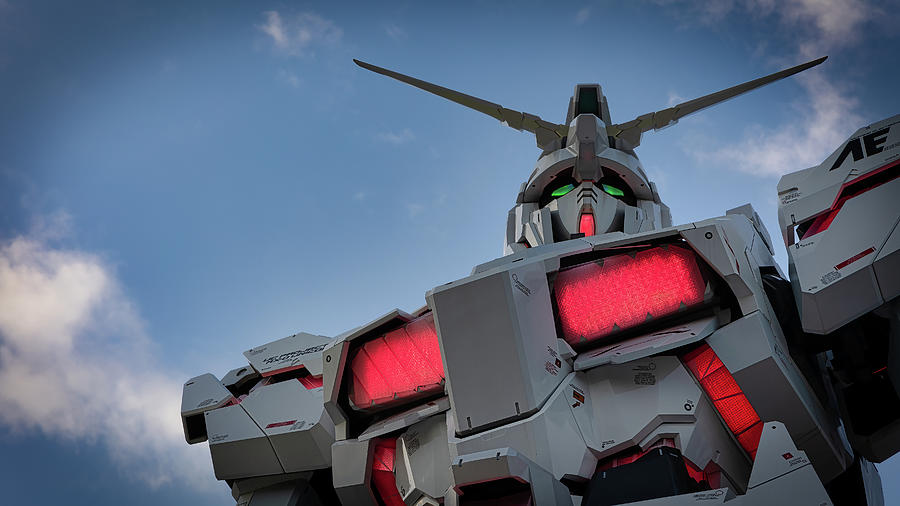 Gundam Statue 3 Photograph by Bill Chizek