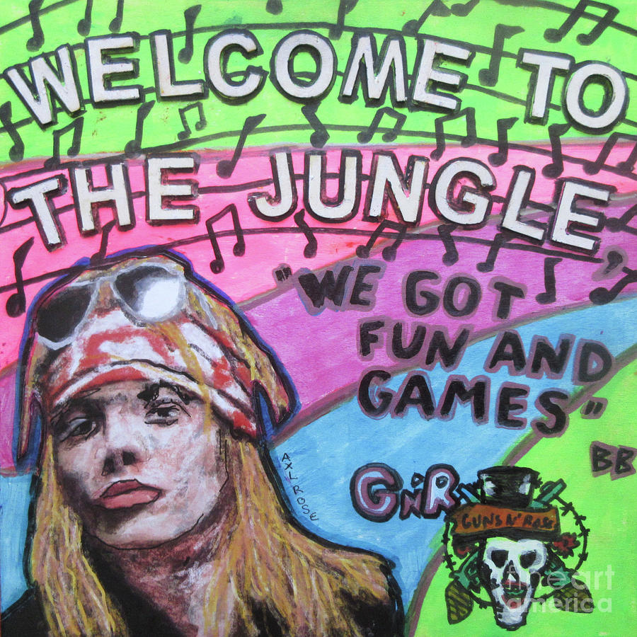 Guns And Roses......welcome To The Jungle Mixed Media by Bradley Boug