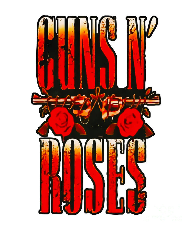 Guns N Roses Logo Digital Art by Roseanne Castillo - Pixels