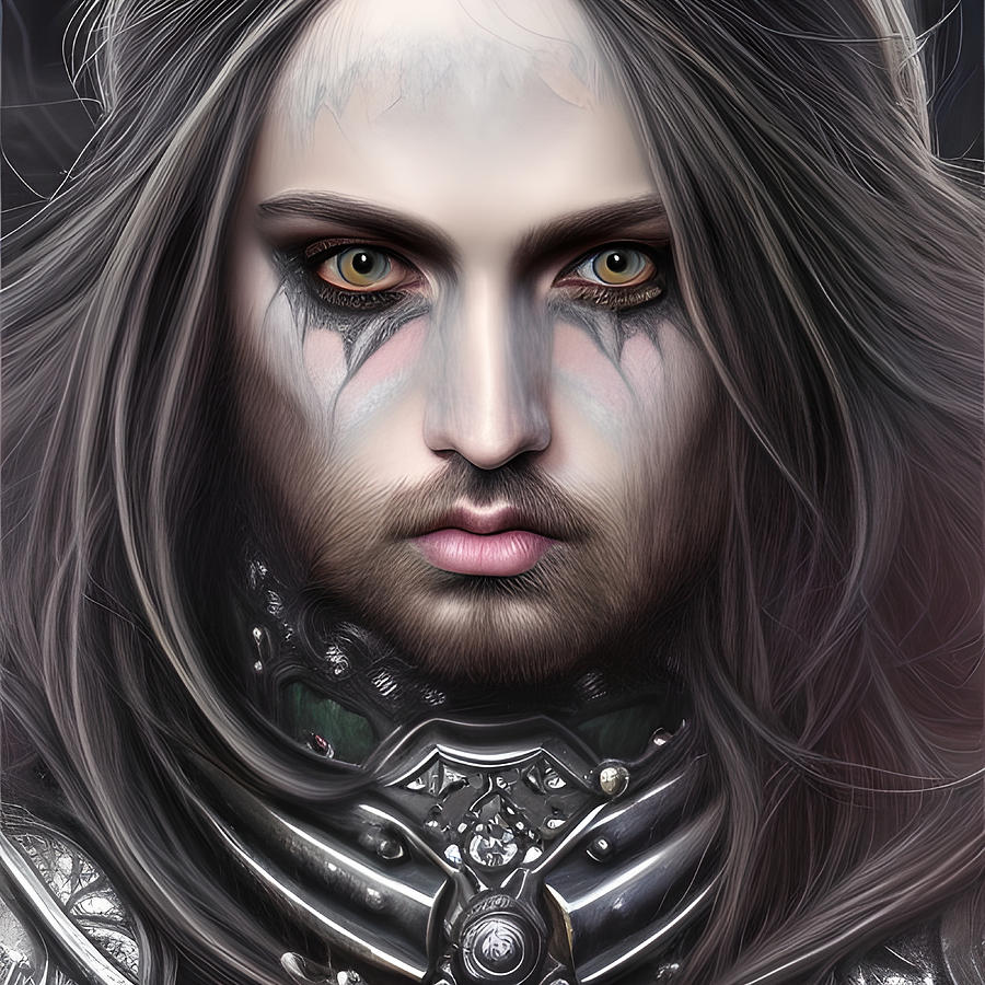 Guojon the Gothic Medieval Knight of Mythical Lore Digital Art by Bella ...