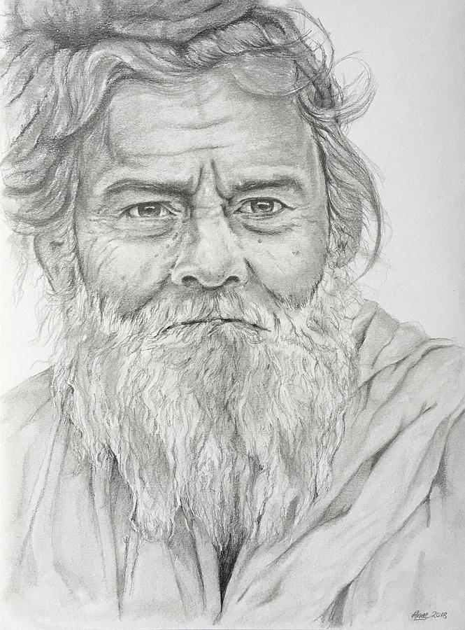 Guru Drawing by Anne Park Guru Drawing by Anne Park