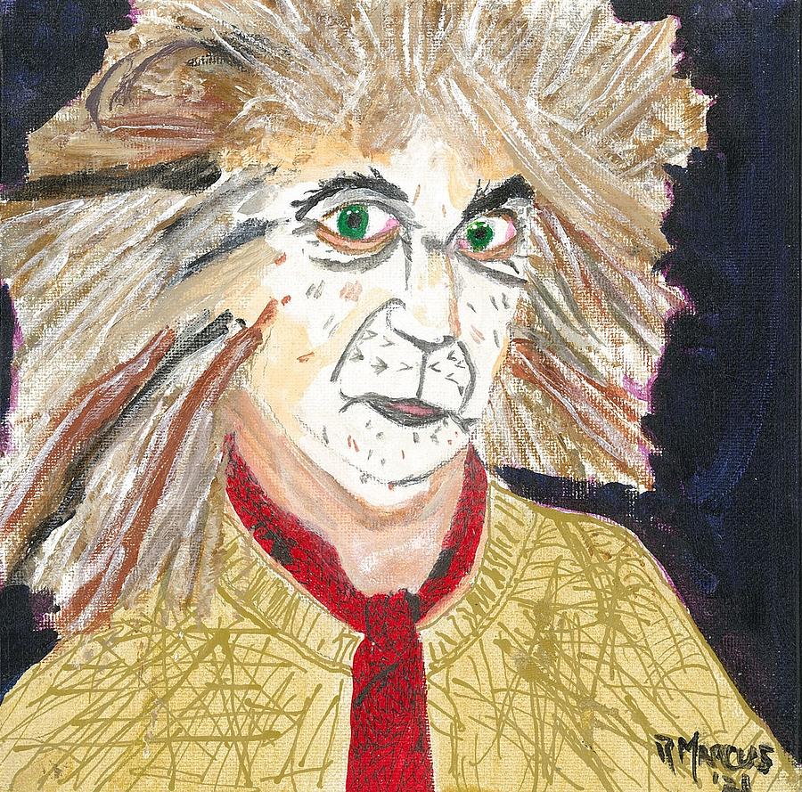 Gus the theatre cat painting by bob marcus fine art america