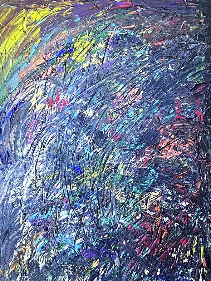 Gushing With Creative Pleasure Flow Codes Painting by Anjel B Hartwell