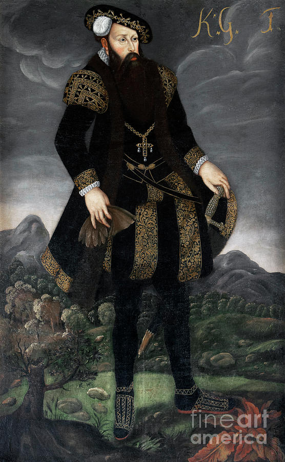 Gustav I Painting by Granger
