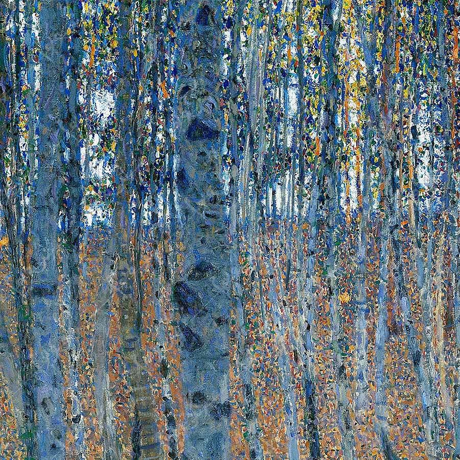 Gustav Klimt Birch Forest Digital Art by Thomas Lee - Fine Art America