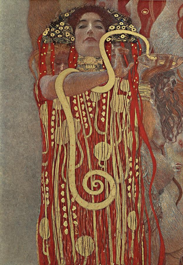 Gustav Klimt Hygieia Painting by Gustav Klimt