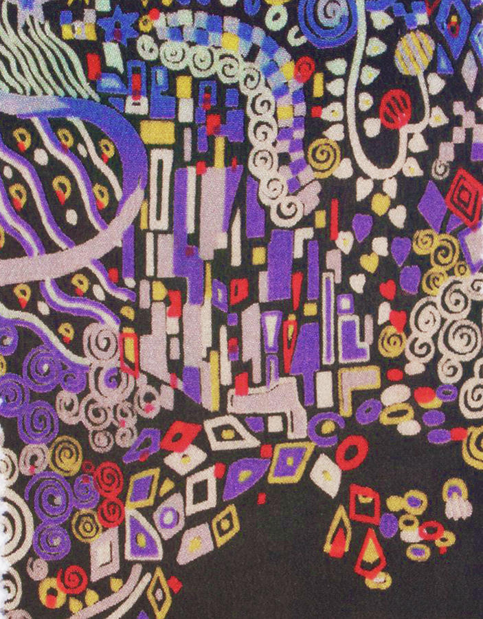 Gustav Klimt Ode Abstract Purple Painting by Tony Rubino