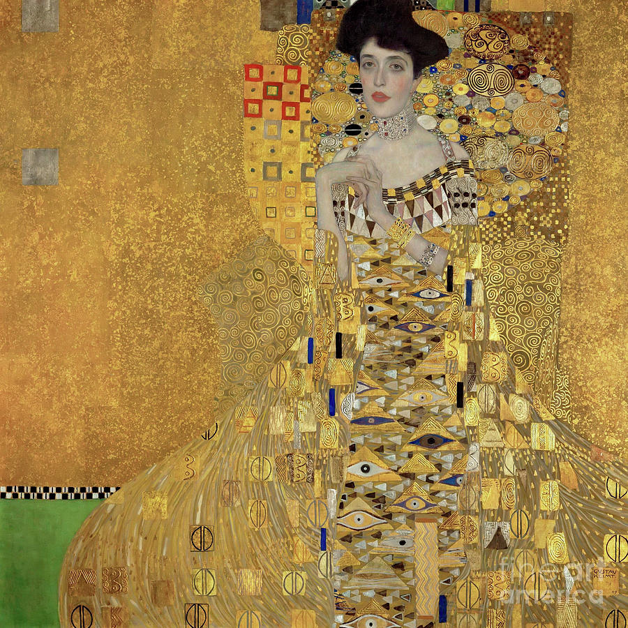 Gustav Klimt Mixed Media - Gustav Klimt  Portrait of Adele Bloch Bauer by Word Fandom