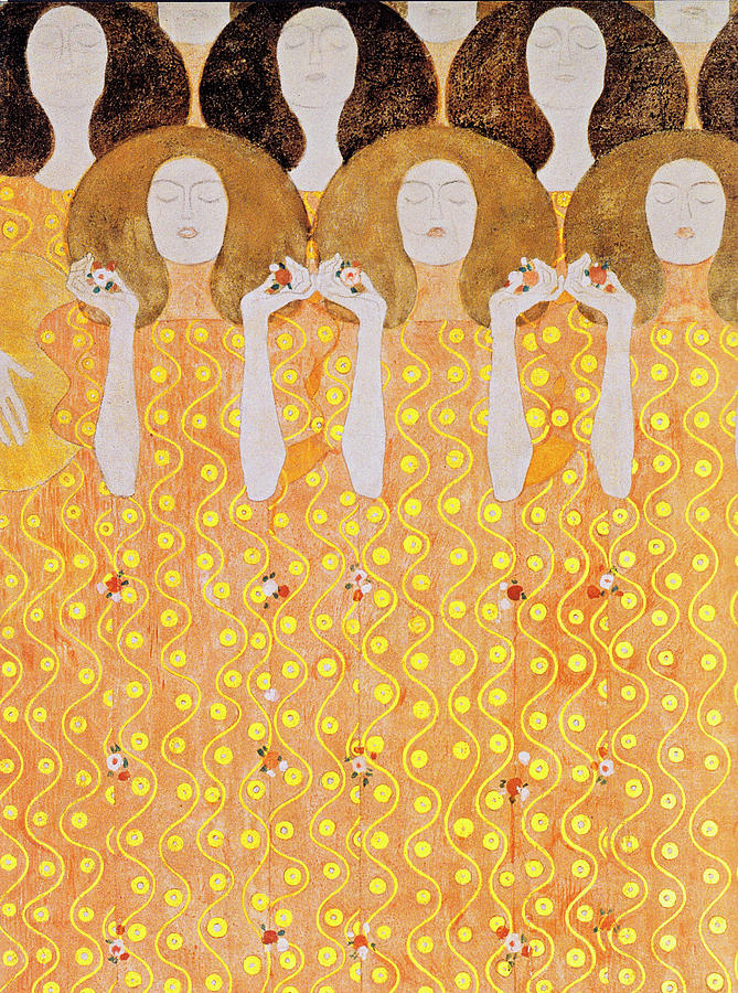 Gustav Klimt's Beethoven Frieze Painting by Vintage Art - Fine Art America