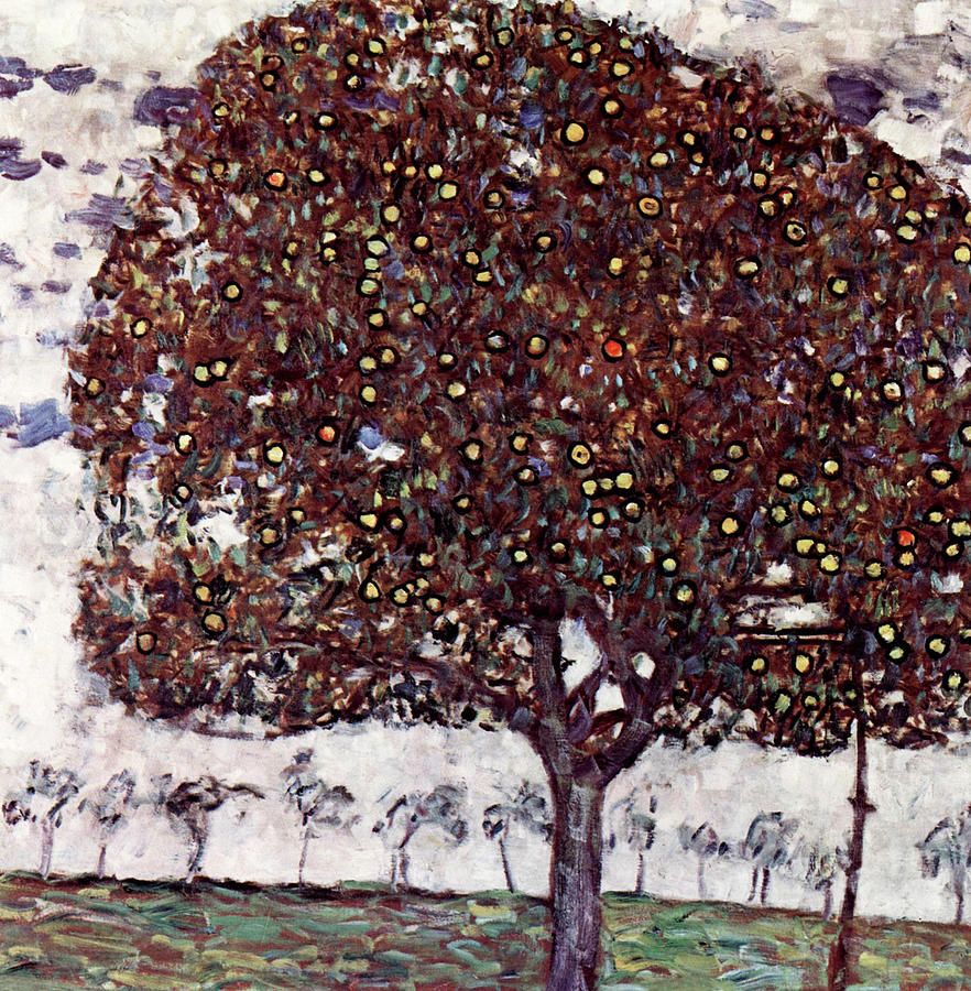 Gustav Klimts Der Apfelbaum 1916 Painting by Bob Pardue