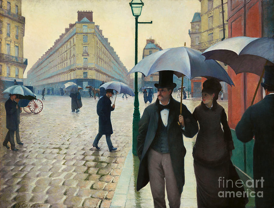 Gustave Caillebotte Paris Street Rainy Day Mixed Media By Gustave Caillebotte