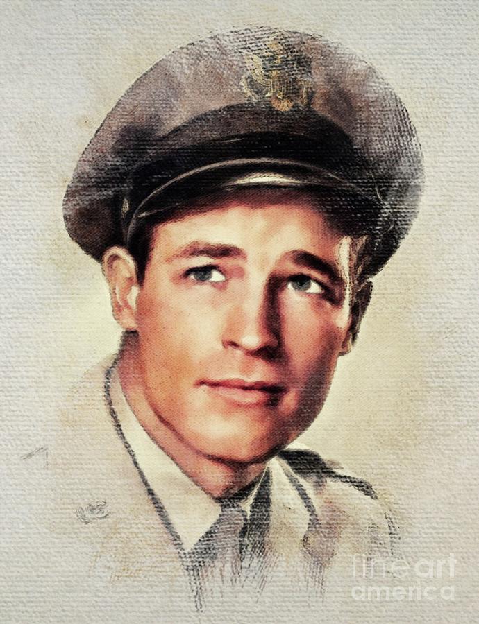 Guy Madison, Movie Legend Painting by Esoterica Art Agency