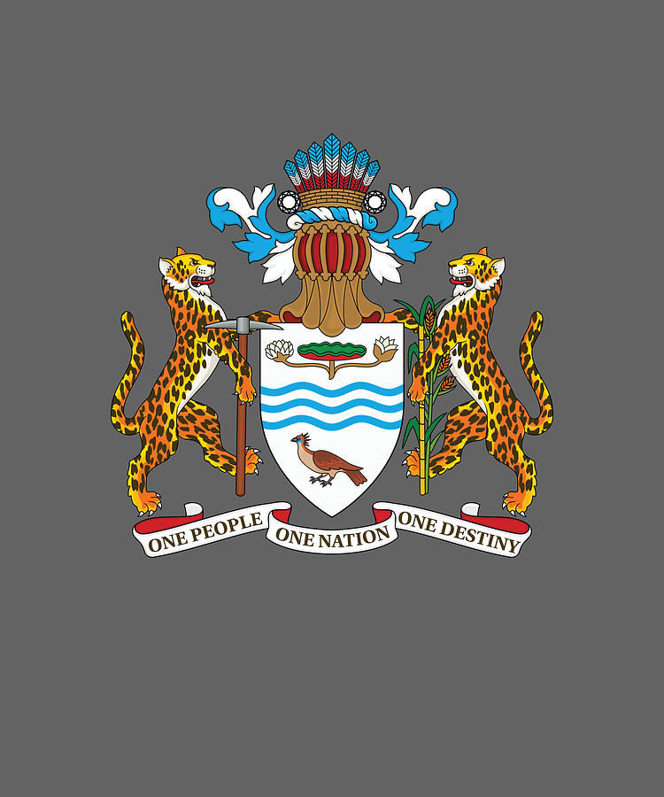 Guyana Coat of Arms Painting by Graham Clarke Pixels