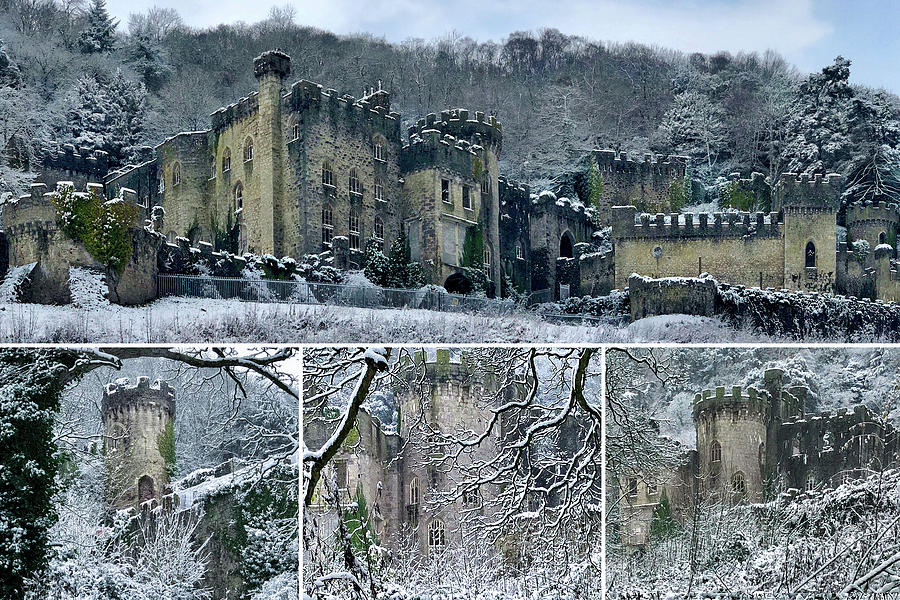 Gwrych Castle Winter Aspects Digital Art by Adrian McGarry