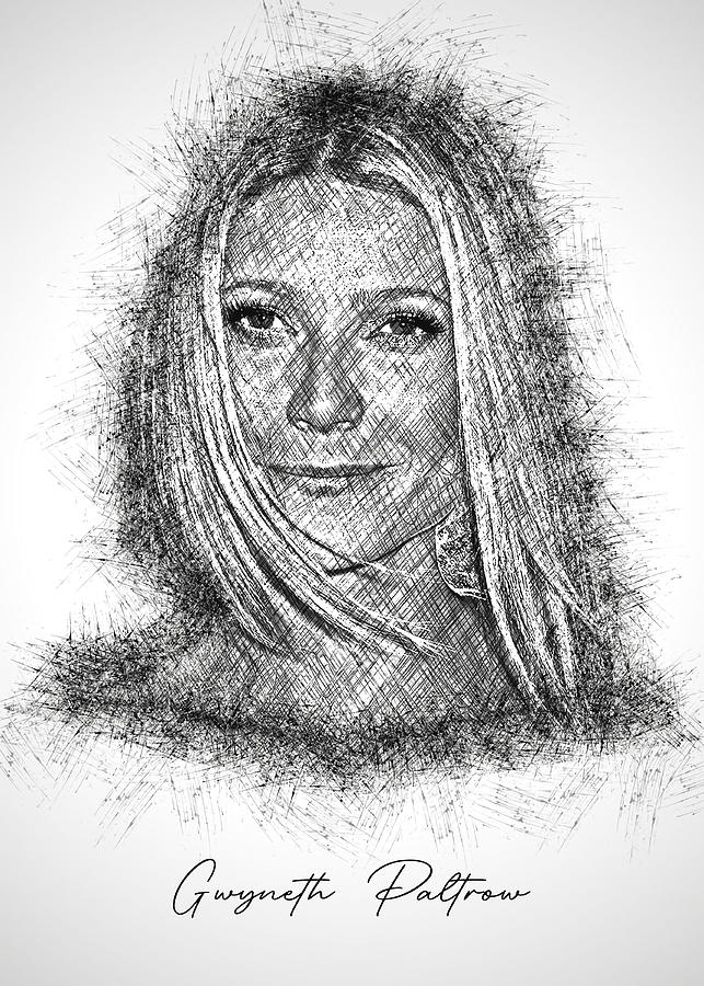 Gwyneth Paltrow Poster Painting by Matthew Joe - Fine Art America