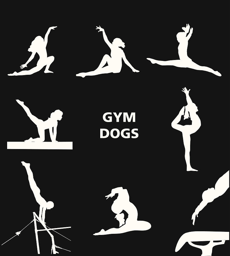 Gym Dogs Drawing by Vndrpttn