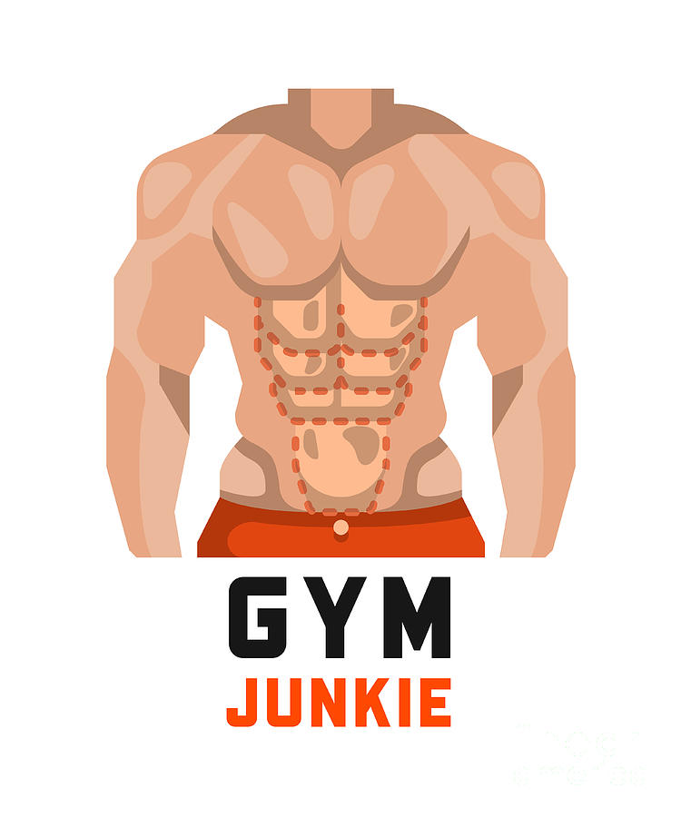 Gym Junkie Gift For Him Workout Lover Bodybuilder Inspirational Quote  T-Shirt by Jeff Creation - Pixels