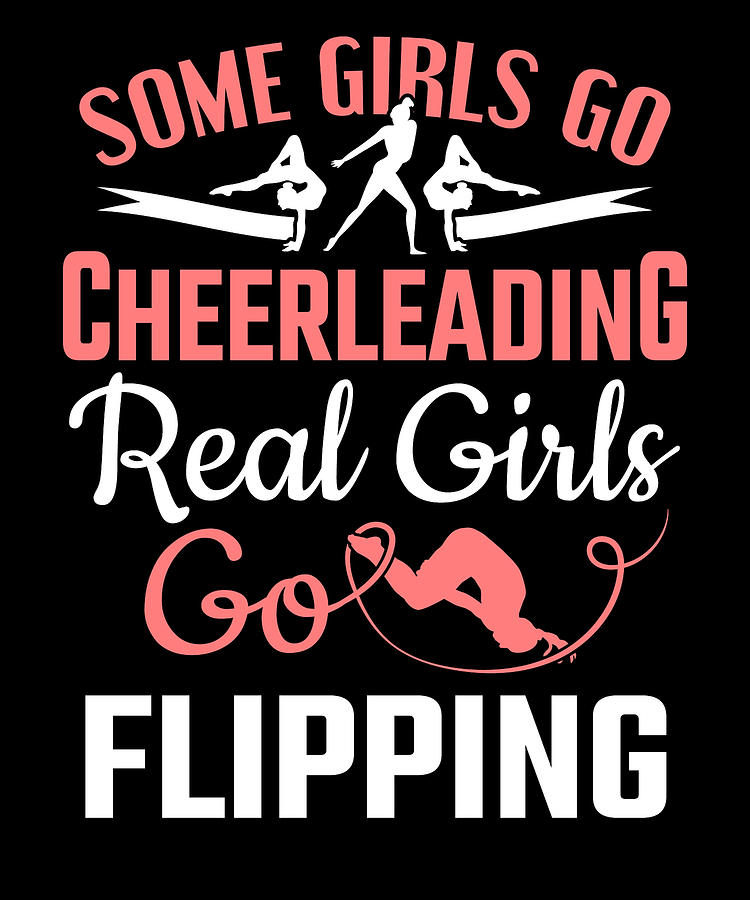 Gymnast Real Girls Go Flipping Gymnastics Digital Art by Colorfulsnow ...