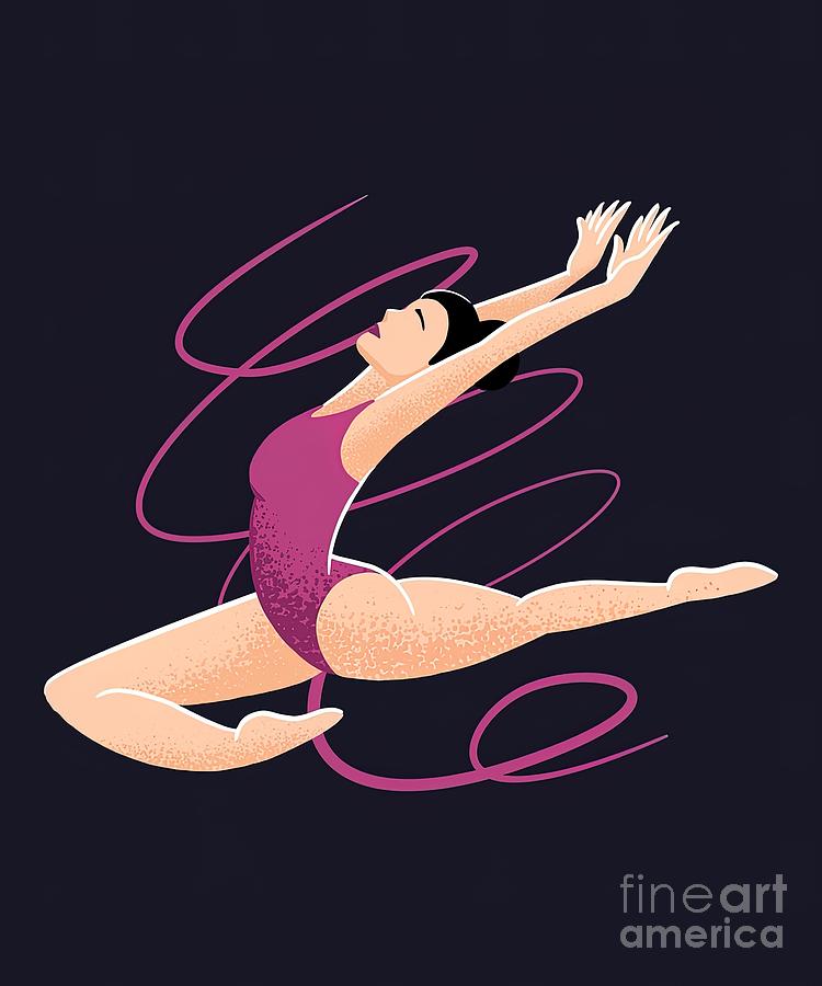 Gymnastics gymnastics Painting by Moore Bruce Pixels