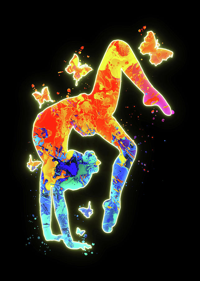 Gymnastics Tumbling Digital Art by Towery Hill Fine Art America