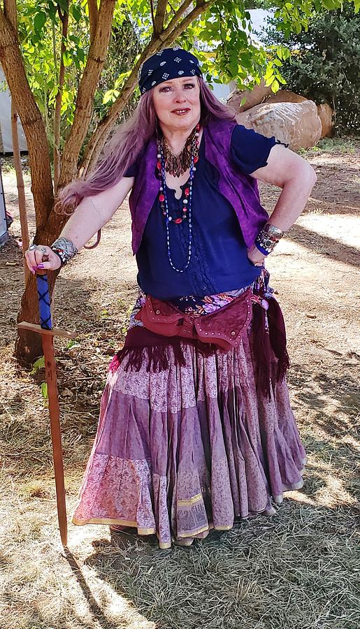 Gypsy at Renaissance Faire Photograph by VLee Watson
