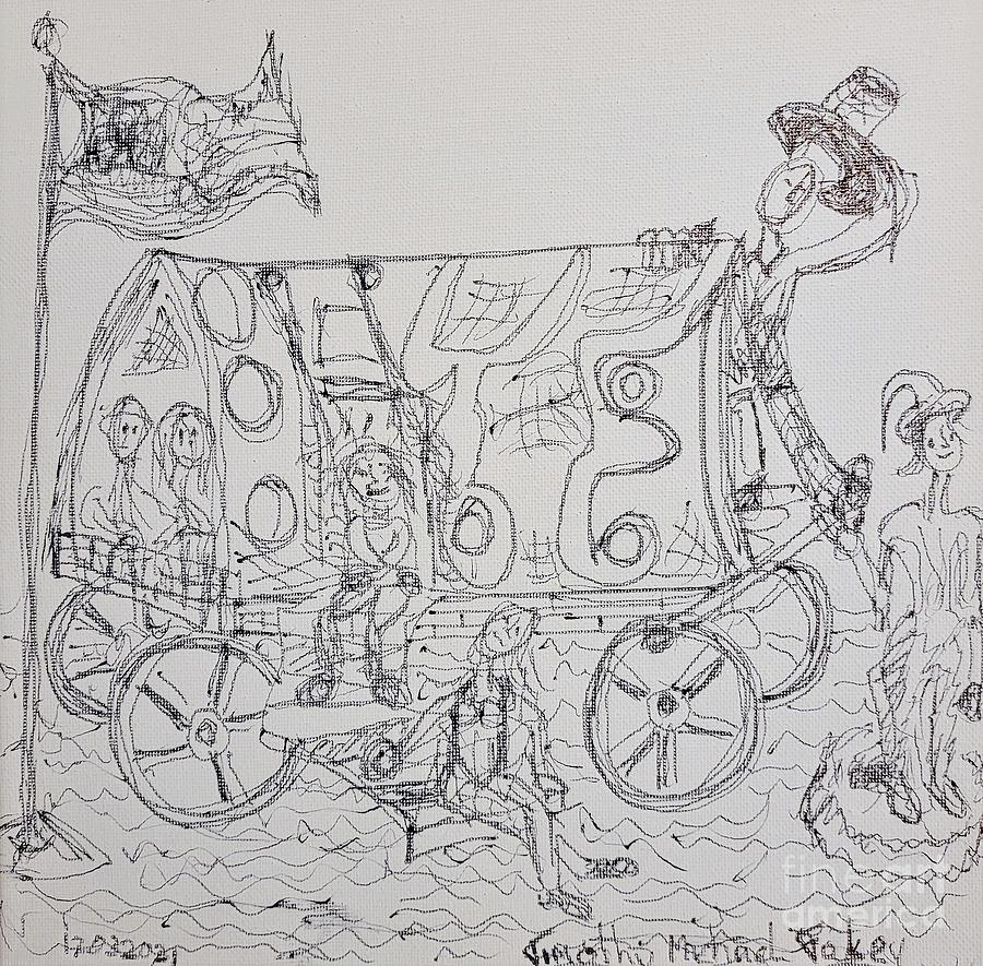 Gypsy Caravan Drawing by Timothy Foley - Fine Art America