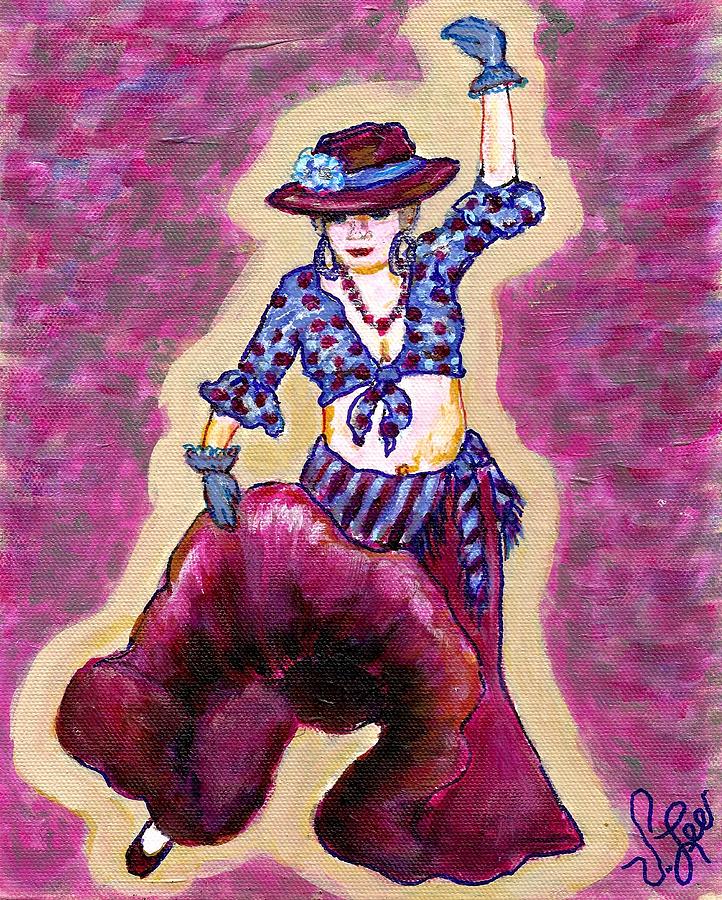 Gypsy Dancer Figurine Painting by VLee Watson