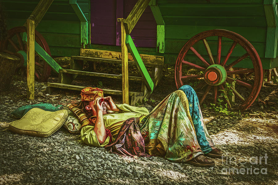 Gypsy Musician Life with Caravan Photograph by Susan Vineyard