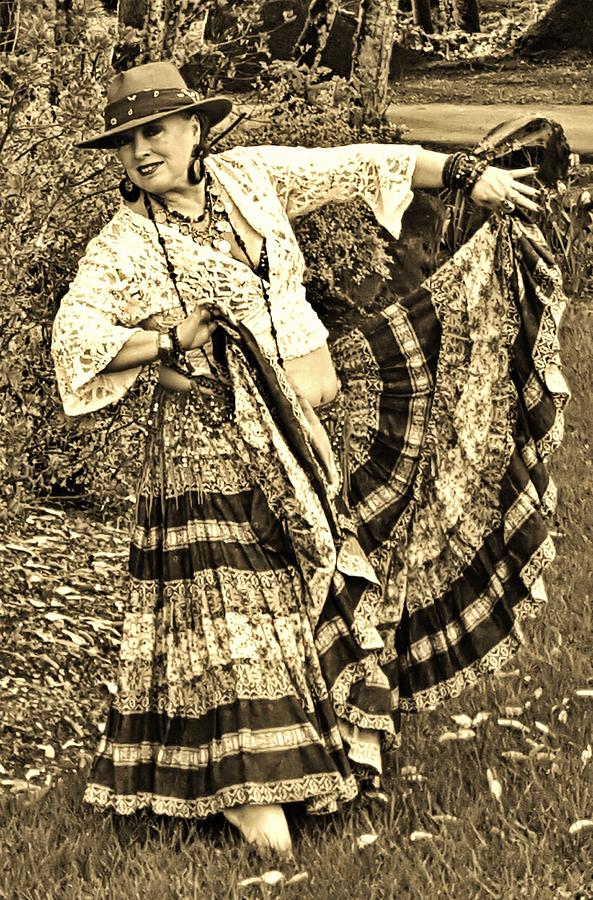 Gypsy Skirt-Dancer Photograph by VLee Watson