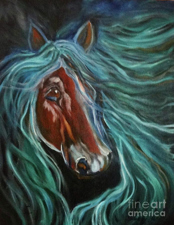 Gypsy Vanner 1 Painting by Jenny Lee
