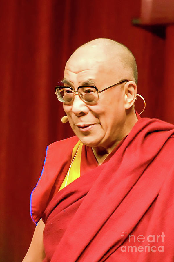 H H The 14th Dalai Lama Photograph by Lynn Sprowl