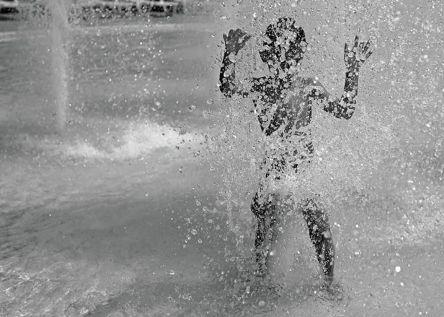 H2O Boy in Black and White Photograph by Ronnie Corn - Fine Art America