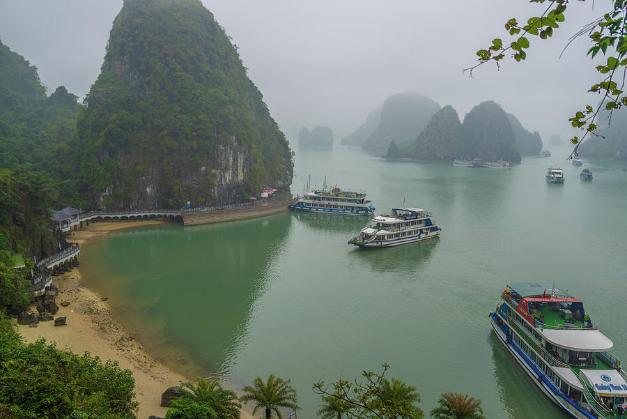 Ha Long Bay Islands Vietnam Photograph by Scott McGuire