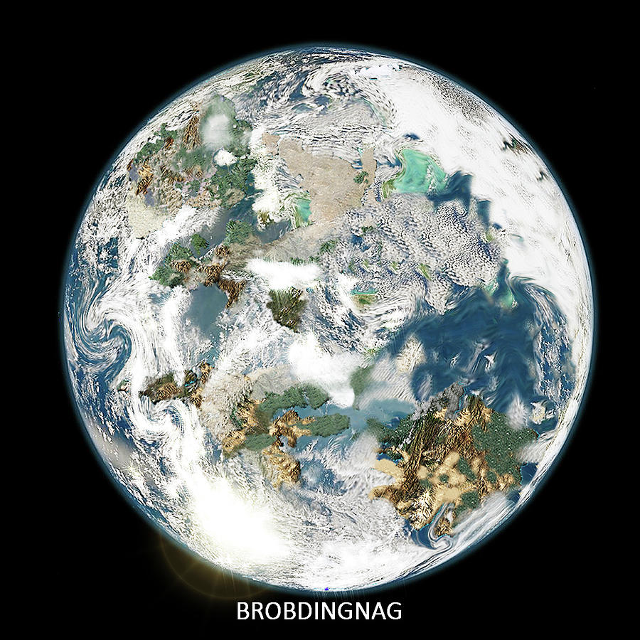 Habitable Exoplanet Brobdingnag Digital Art by Stoneworks Imagery