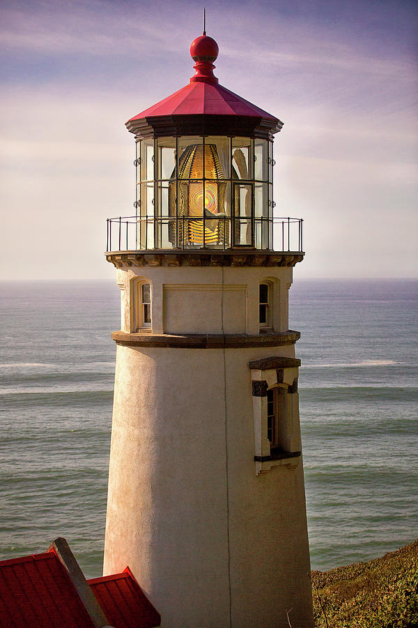 Haceta Head Lighthouse 2 Photograph By Karen Hunnicutt-meyer - Fine Art 