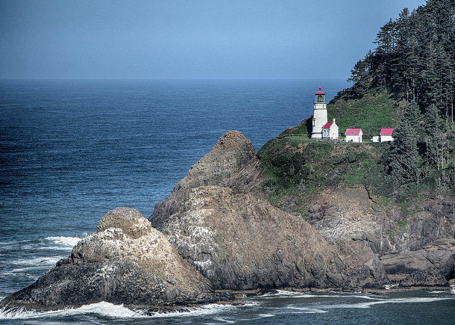 Haceta Head Lighthouse Photograph by Terry DeHart - Fine Art America