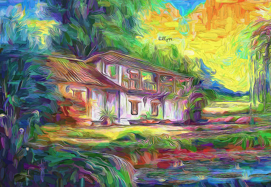 Village house Painting by Nenad Vasic
